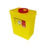 15025 coletor plastico rigido p residuos perfurocortantes amarelo descarpack 13 litros