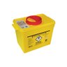 15024 coletor plastico rigido p residuos perfurocortantes amarelo descarpack 7 litros